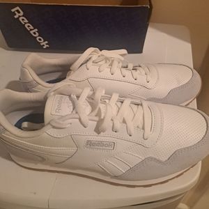 Reebok white and gray